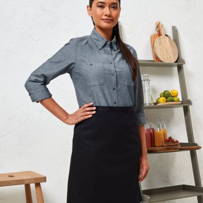 Cotton waist apron, organic and Fairtrade certified Thumbnail