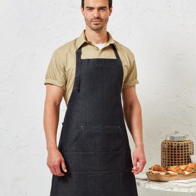 Jeans stitch bib apron Thumbnail