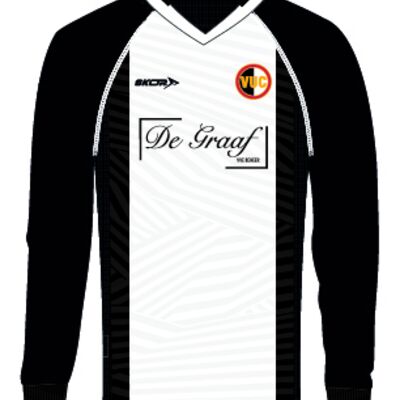 Voetbalshirt thuis lange mouw - De Graaf Thumbnail