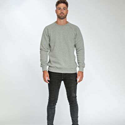 L&S Heavy Sweater Raglan Crewneck for him Thumbnail